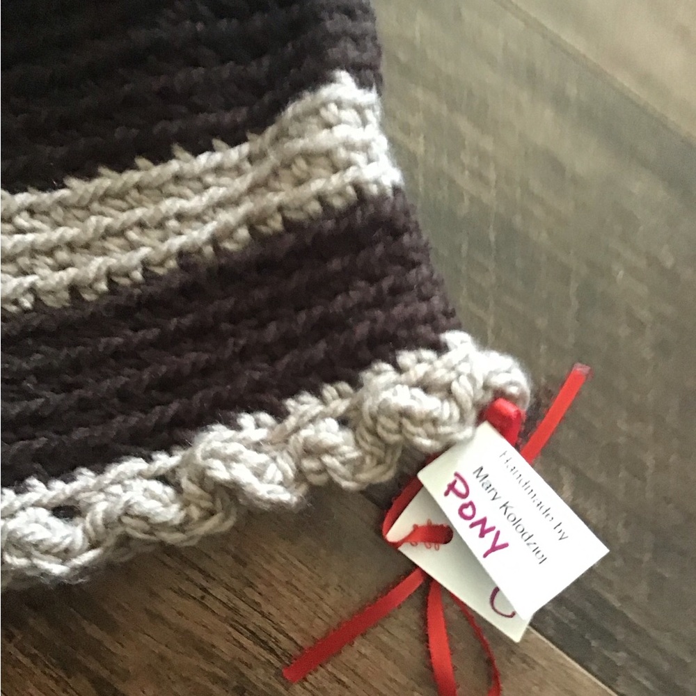Horse/pony big kids crochet hood cowl hat - Picture 5 of 8